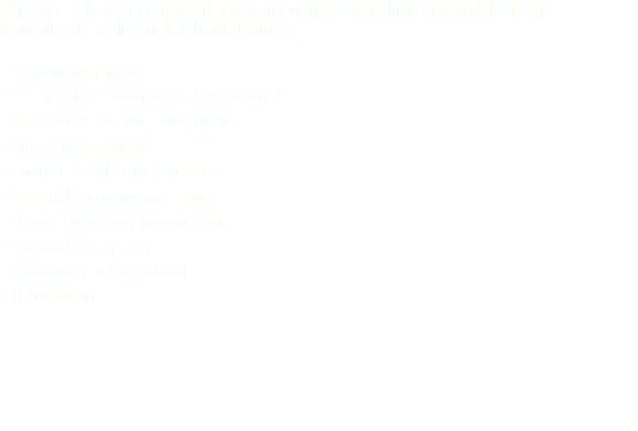 -Wij geven doelmatig en inhoudelijk leiding aan complexe opdrachten. Gezamenlijk zijn wij gespecialiseerd en thuis in de volgende gebieden; •Projectmanagement. •Scrum/Agile (ProductOwner, ScrumMaster) •Operational- interim management. •Change management. •Contract- Supplier management. •Security/Identity management. •Cloud & Datacenter management. •SoftwareDevelopment •Recruitment IT Professionals. •IT Architecture